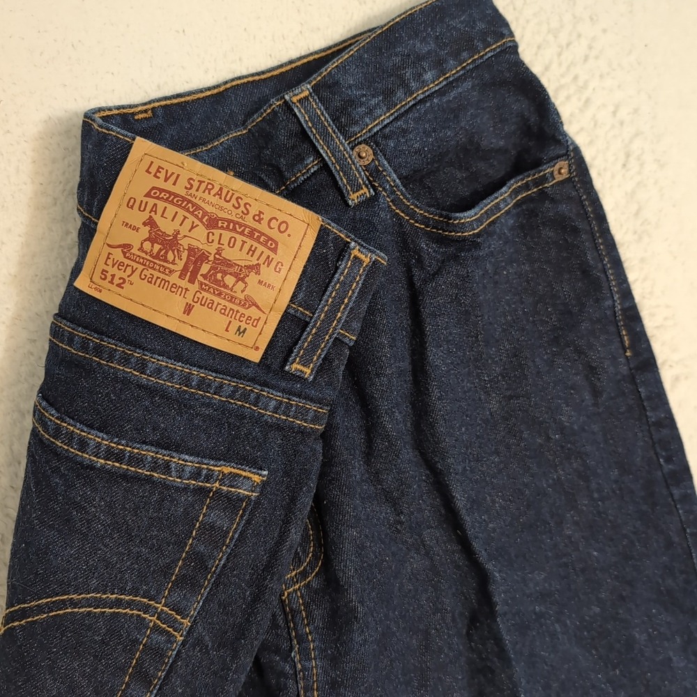 NEW Vintage‎ Levi's 512 Jeans Women's 12 Mis Blue Wash High Rise Mom Jeans 2001'